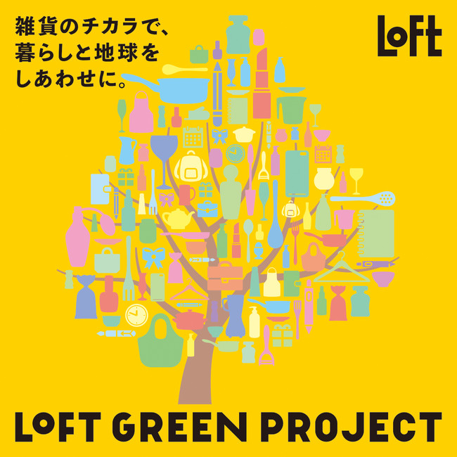 【ロフト】ロフト　グリーン　プロジェクト始動！ウェルビーイングな暮らしに向けて「雑貨のチカラで、暮らしと地球をしあわせに。」　　のサブ画像1