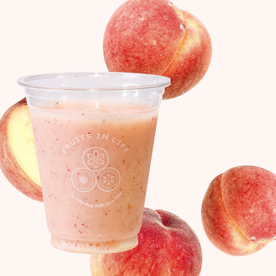 果物専門店が手掛けるジュースバー＆デリ 「FRUITS IN LIFE」完熟桃のヴィーガンパフェ、デトックススムージーを7/1より販売のサブ画像3_『うるおう桃スムージー』
