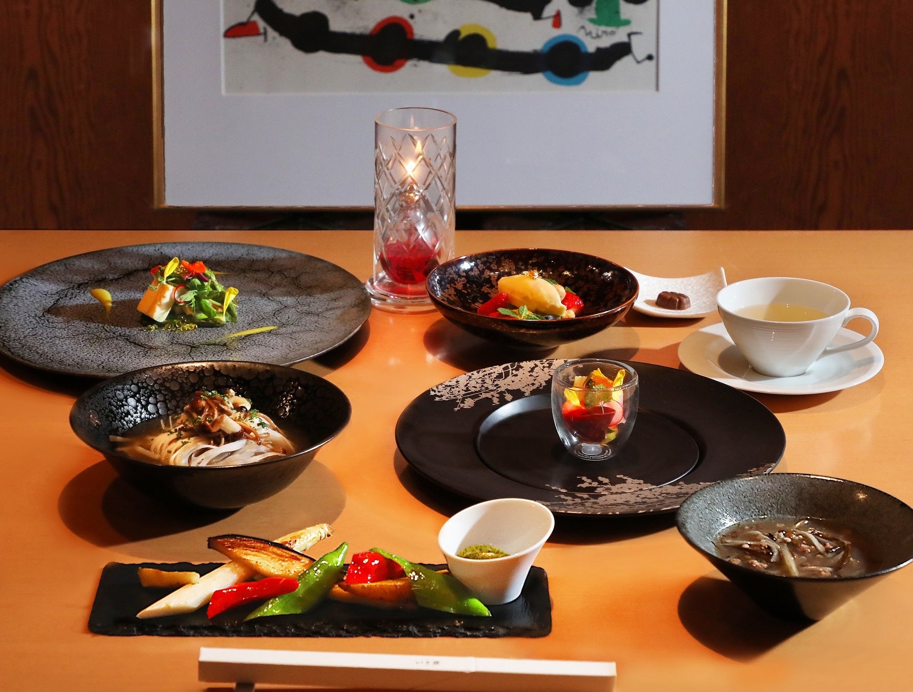 【ザ・プリンス 京都宝ヶ池】京都で体験　夕食も朝食も地産地消にこだわったヴィーガンメニューの宿泊プラン「Vegan SURU」を発売のサブ画像1_ディナーメニューイメージ