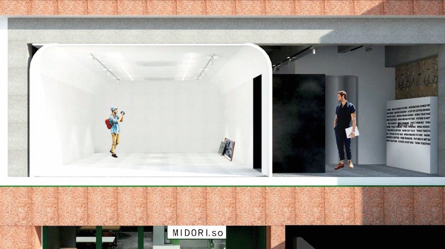MIDORI. so初の九州拠点、ビル一棟をリノベーションした複合型シェアオフィス『DAIFUKU MIDORI so.』が、2022年9月中旬福岡県福岡市にオープンのサブ画像3_ギャラリーイメージ