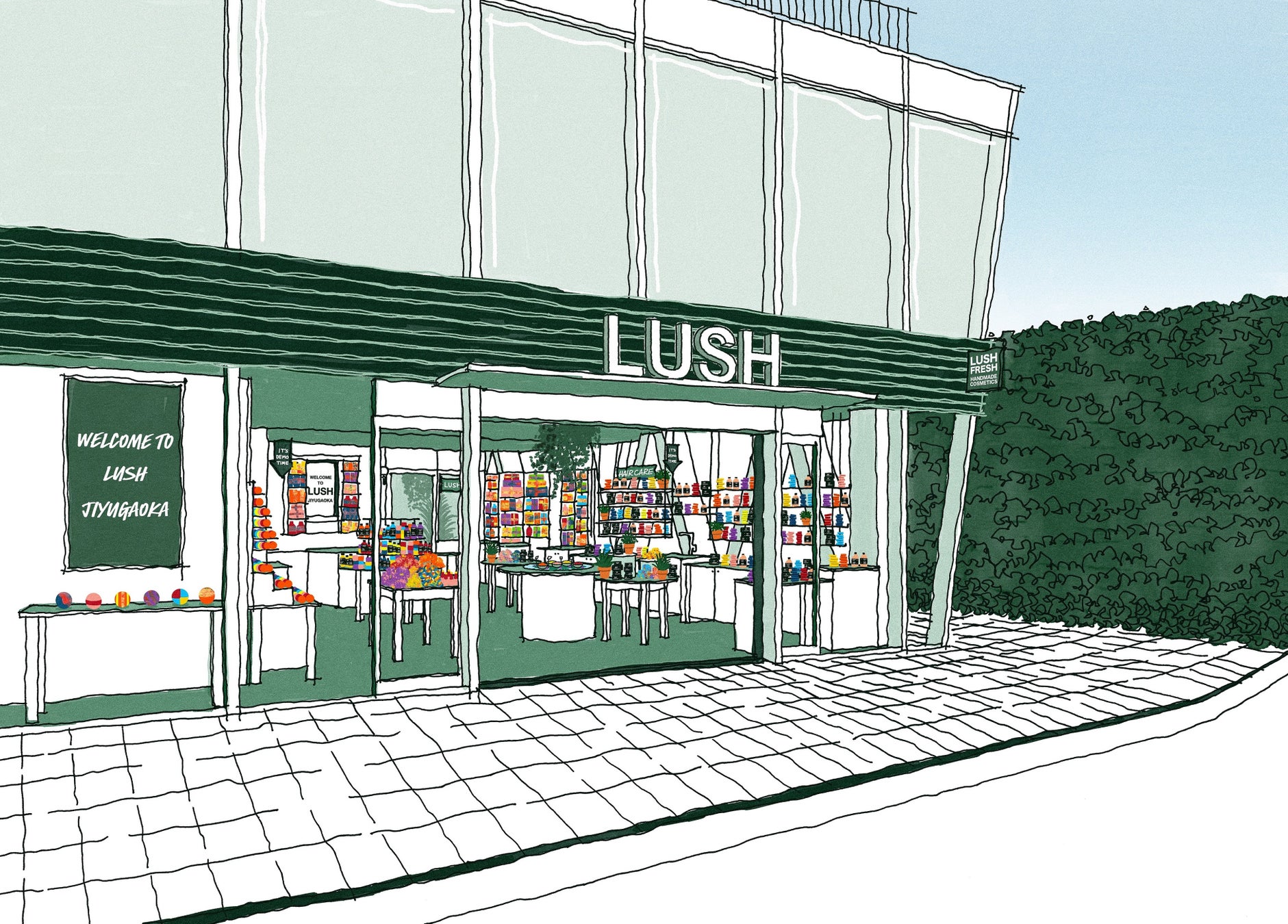英国発のナチュラルコスメブランド LUSH　4年ぶりの路面店を東京・自由が丘に2月22日（水）オープンのサブ画像1
