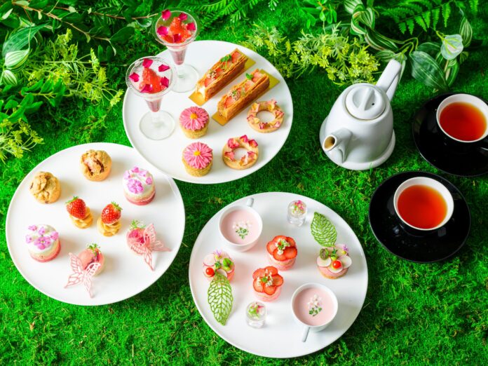 東京マリオットホテル「Flower Garden」をテーマにうららかな春をヴィーガンスイーツで優雅に愉しむ「Vegan Afternoon Tea -Spring-」を発売のメイン画像