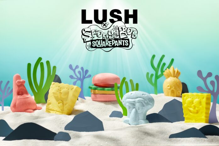 LUSHが人気アニメ「スポンジ・ボブ」とのコラボレーション商品を6月29日（木）より発売　7月から始まるプラスチック・フリー・ジュライに向けプラ容器を使わない商品全6種を展開のメイン画像