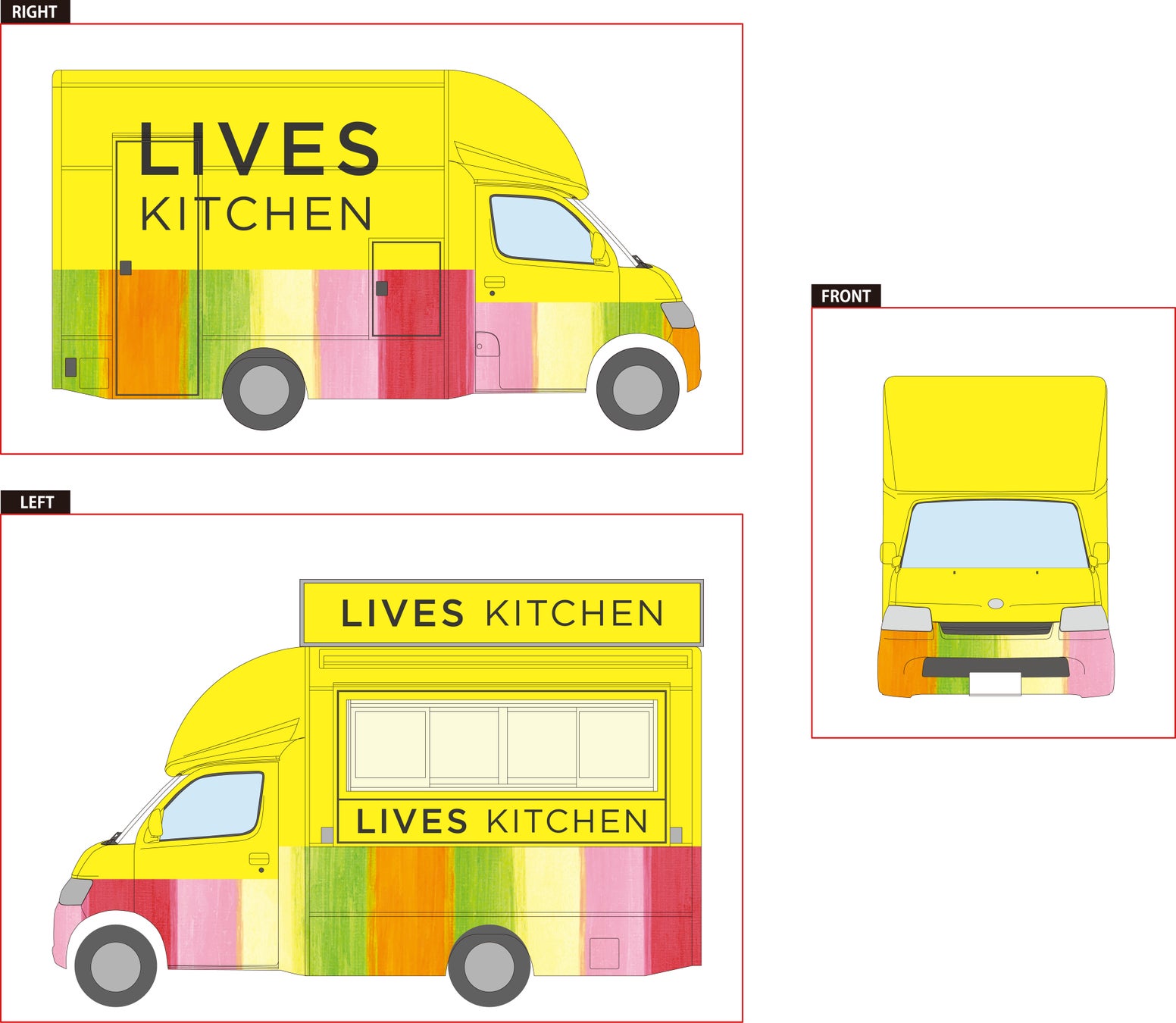 【DEAN & DELUCA】ボランティア団体認定NPO『ハンズオン東京』のLIVES キッチンプロジェクトに参画、フードトラックにてランチボックスを販売開始いたします。のサブ画像2_LIVES フードトラック（イメージ）