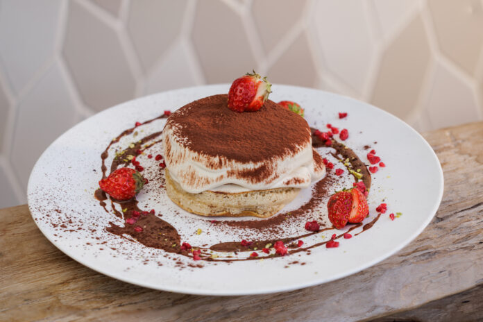 バレンタインシーズン限定のヴィーガン＆グルテンフリー＆低GIチョコパンケーキのメイン画像
