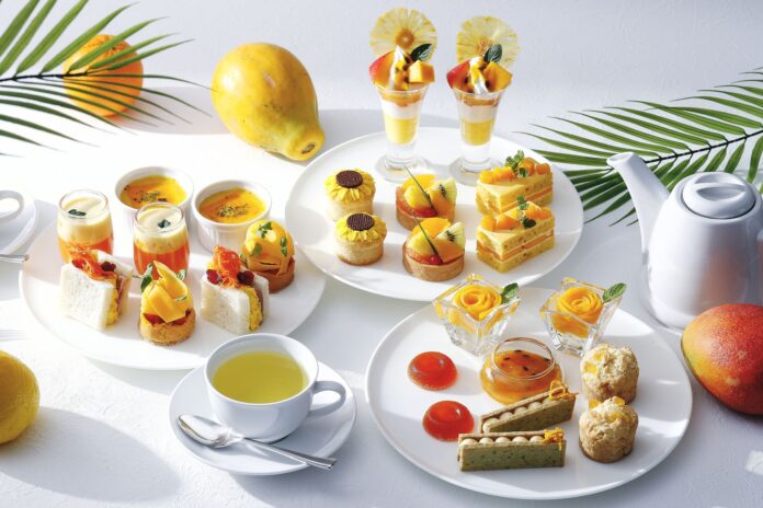 【東京マリオットホテル】まぶしいビタミンカラーとトロピカルな味わいが勢ぞろい「Vegan Afternoon Tea -Summer-」を発売のメイン画像