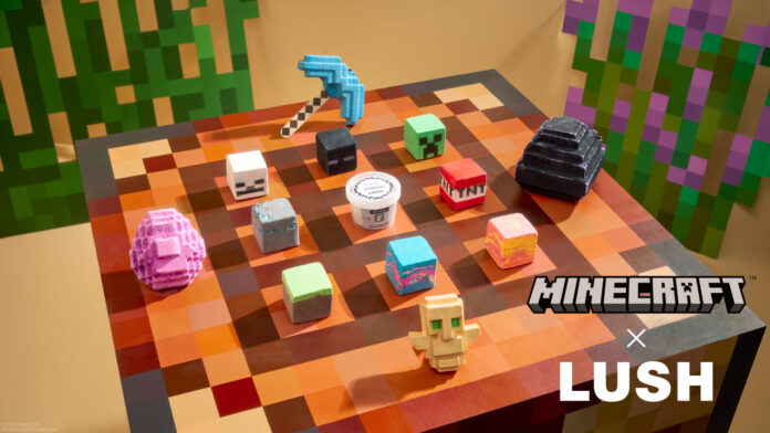 自分だけの安らぎのひと時をクラフトしよう！LUSHとMinecraftがタッグを組み、「Minecraft x Lush」限定コラボレーション商品を8月15日（木）より発売のメイン画像