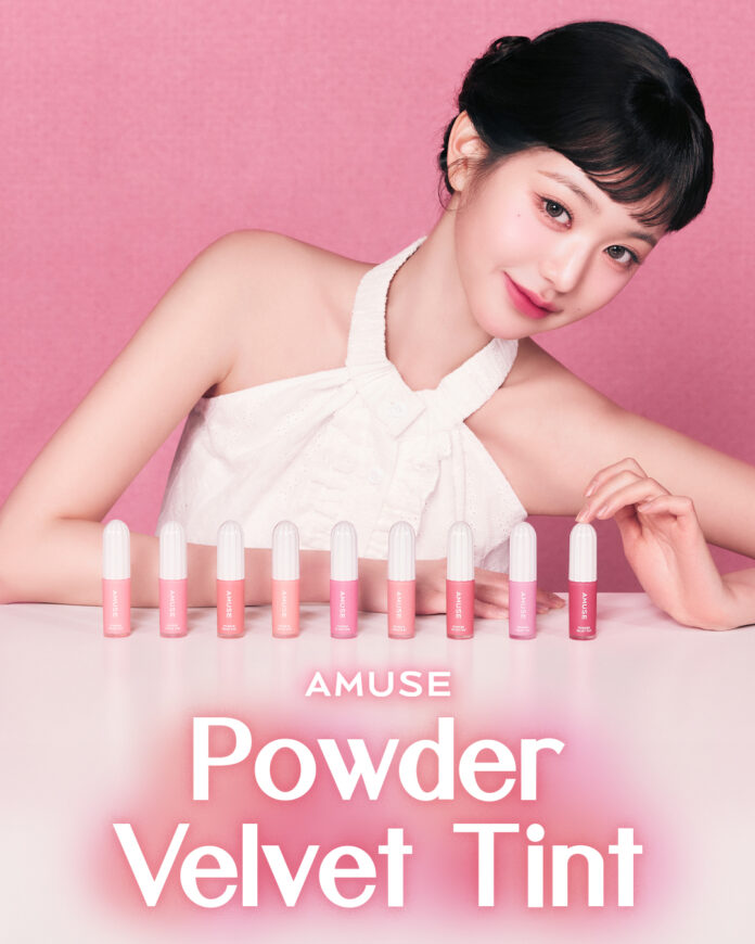 韓国コスメブランドAMUSE(アミューズ)から、プランピング効果のある新感覚なパウダーベルベットティントが発売！のメイン画像