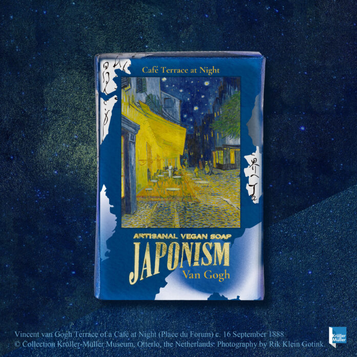【ゴッホの“日本愛”を、和のクラフトに込めて】JAPON!SMから、『大ゴッホ展』会場限定の公式コラボ商品を発売。ゴッホの世界観を香りと色で表現した美容石鹸のメイン画像