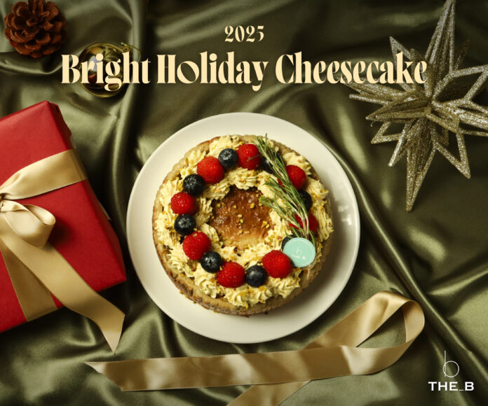 《アサイーボウルで大人気のTHE_B》から、華やぐホリデーに心まで灯すやさしさを。クリスマス限定ソイチーズケーキ『Bright Holiday Cheesecake』が新登場！のメイン画像